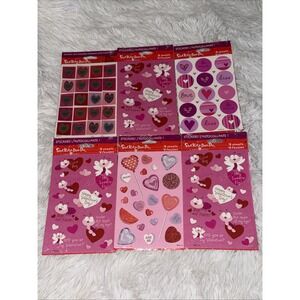 American Greetings‎ Stickety-Doo-Da Valentine Heart Scratch Off Sticker Lot 6pk